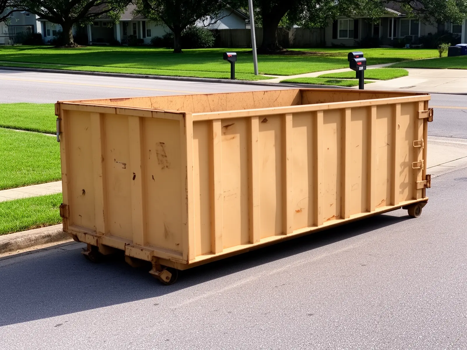 Roll-off dumpster from Pack Mule Dumpster Rental in Birmingham, MI